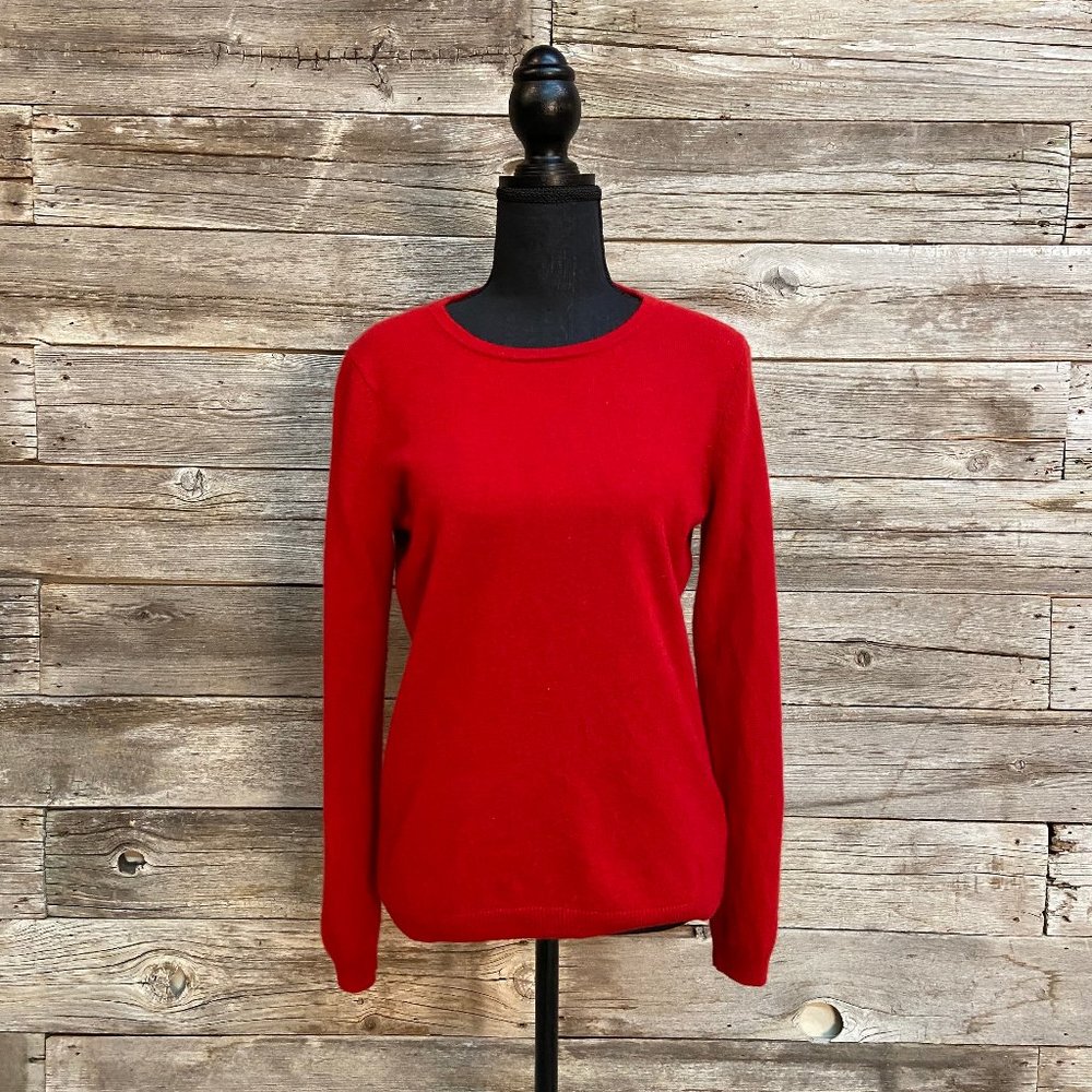 ✨🌹Talbots Red Cashmere Sweater🌹✨